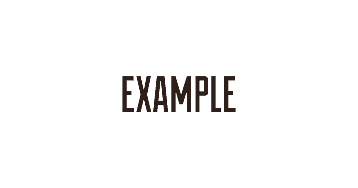 エグザンプル　EXAMPLE